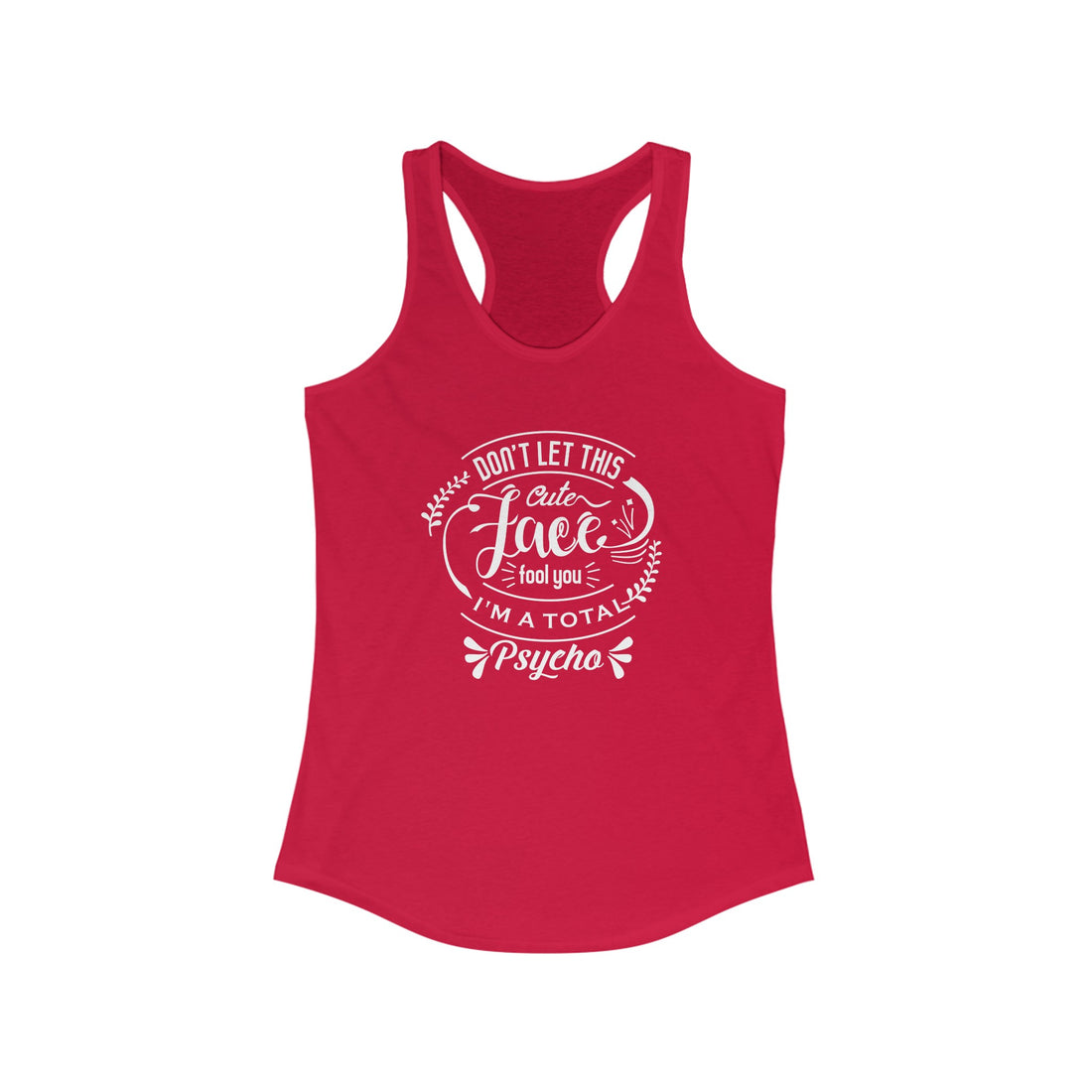 Sassy Women Tank Top, Dont let this face fool you Tank Top, Sarcastic Girl Tank top