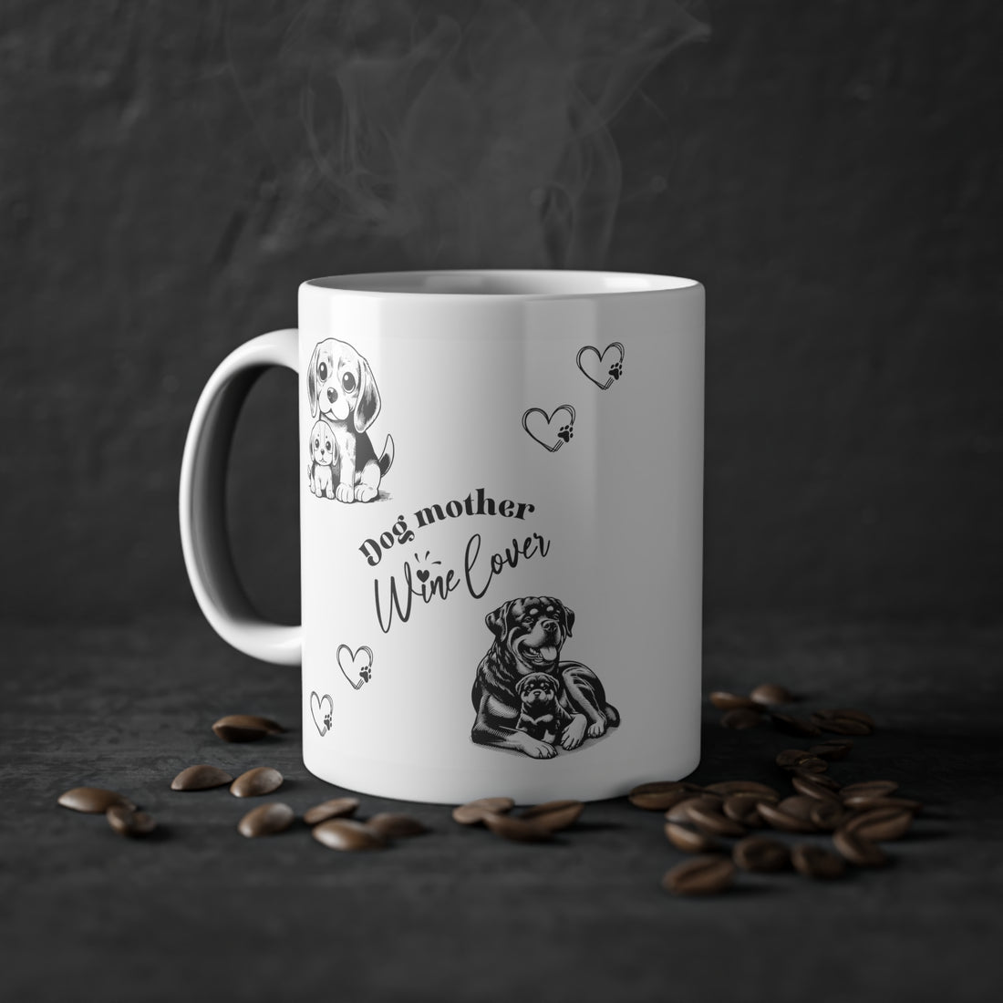 ( UK & EU Region ) Animal Lover Mug, Dog Lover Mug, Wine lover Mug, Gift for her