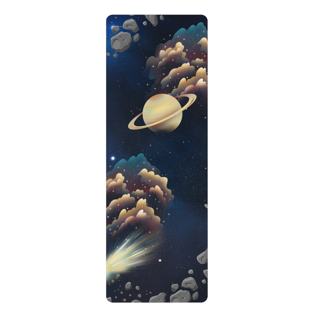 Rubber Yoga Mat, Universe Theme,