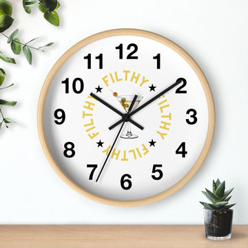 Filthy Margarita Wall Clock, Alcohol theme clock