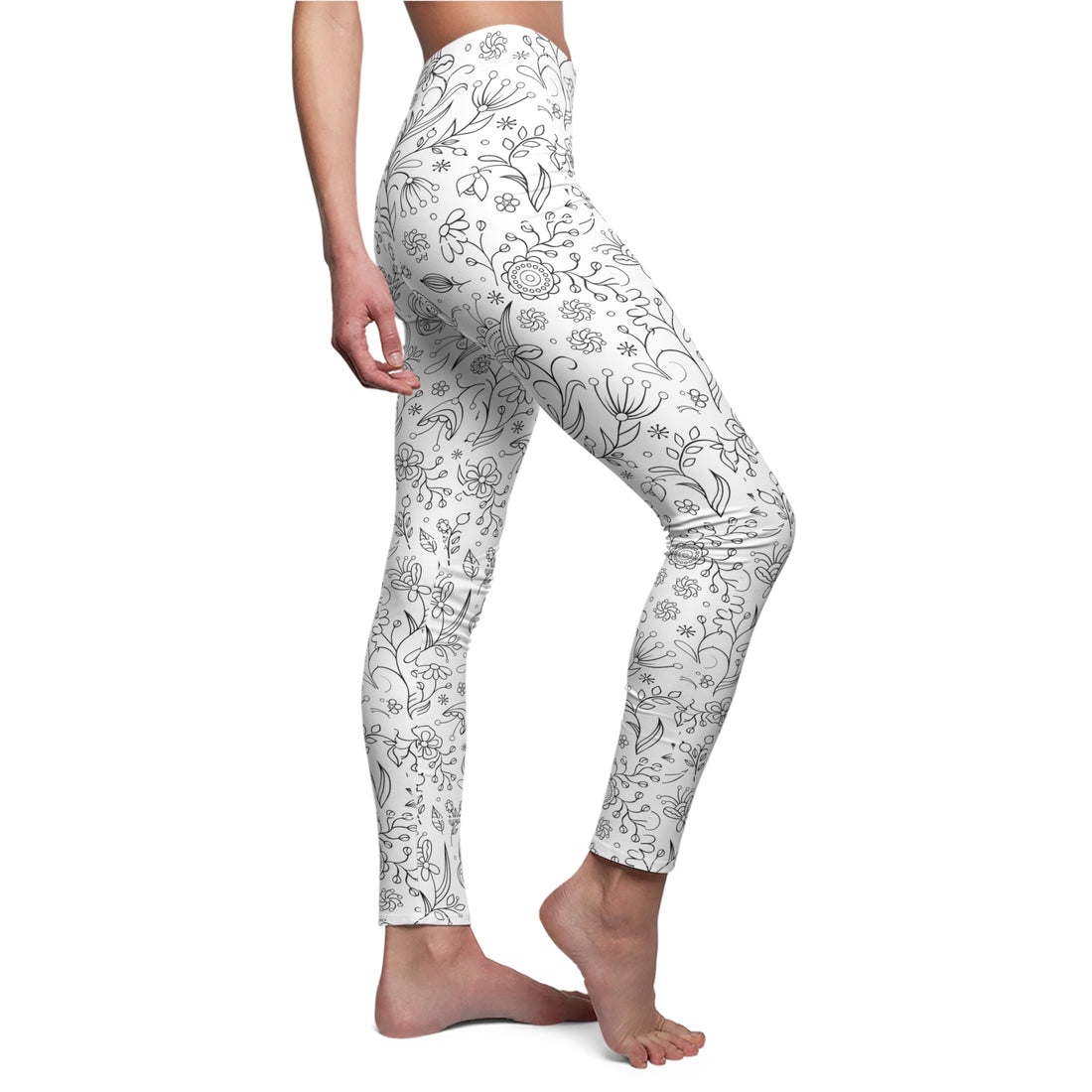 Floral Theme Leggings , Casual Leggings, Active Wear, Sports