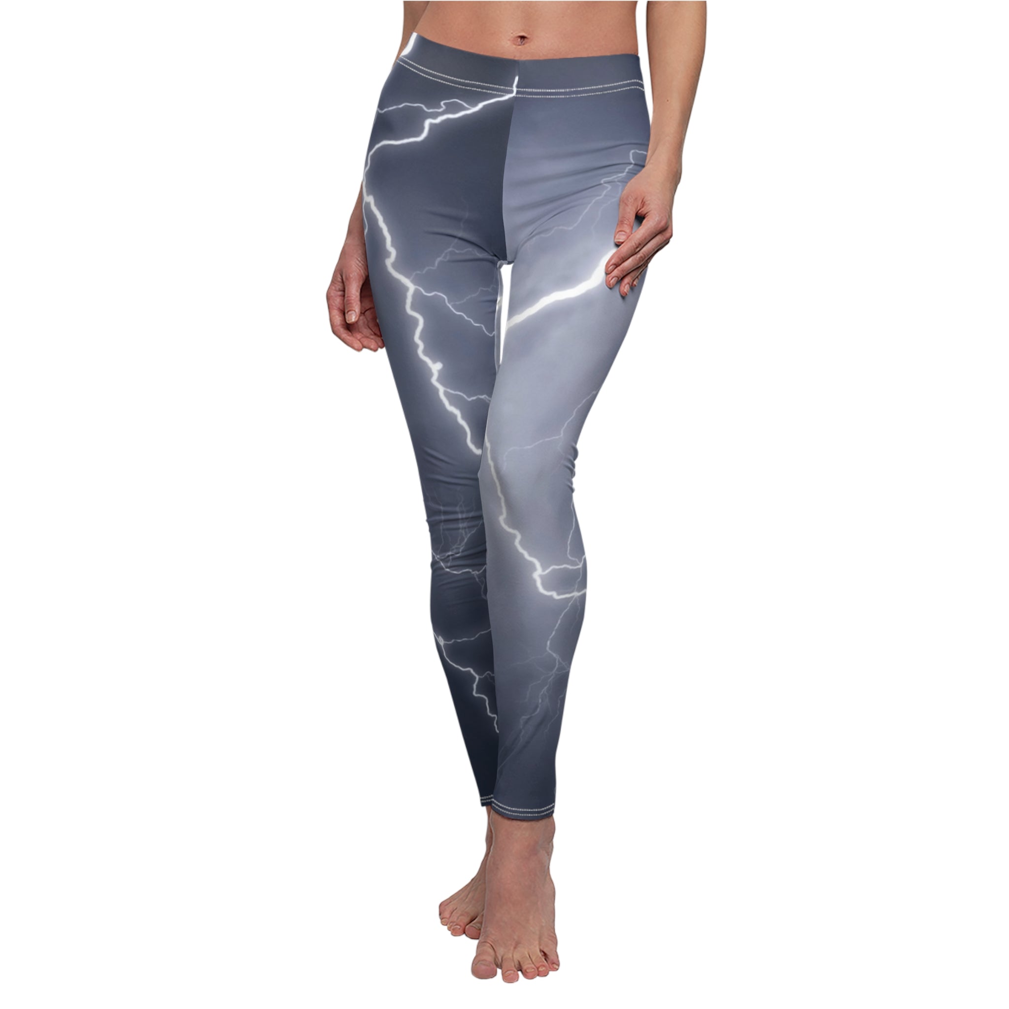 Women's Cut & Sew Casual Leggings, Thunder Design Legging