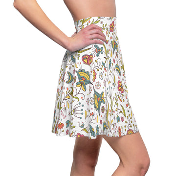 Skater Skirt, Colorful Skirt, Nature's Pattern, Flower Pattern