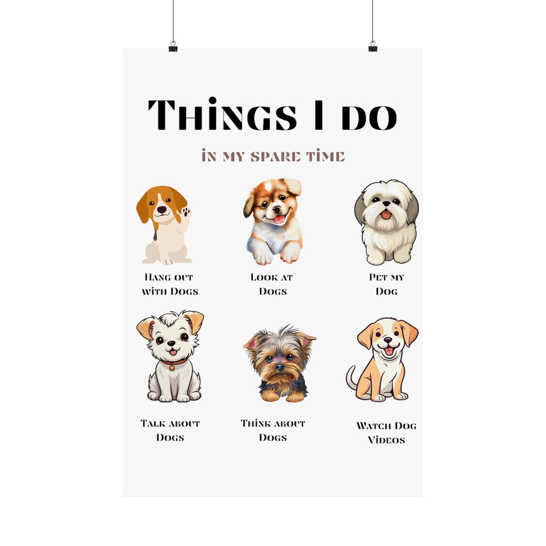 pet lover poster, dog poster, Matte Vertical Posters, home deco