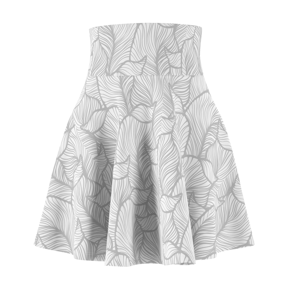 Skater Skirt, Grey Theme Pattern, Everyday Wear