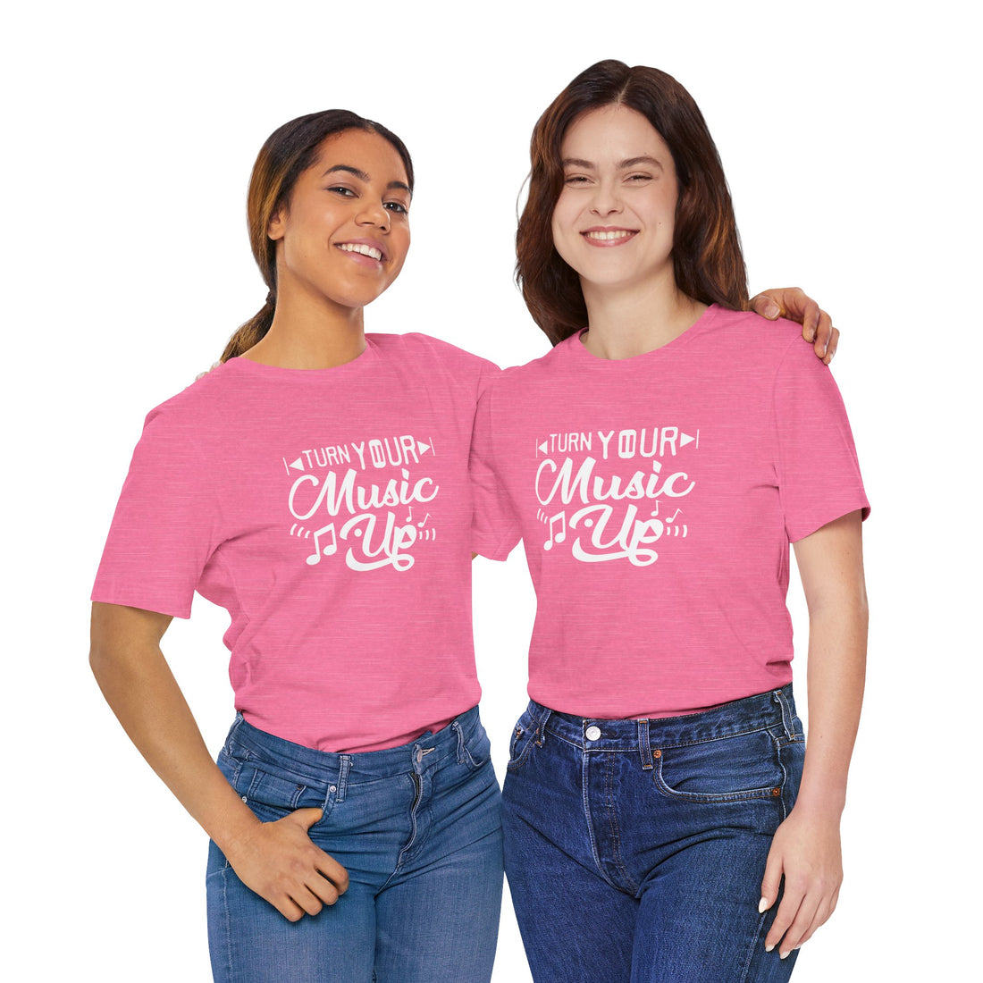 Jersey Short Sleeve Tee, Turn Ur Music up Tee, Music Lover Tee