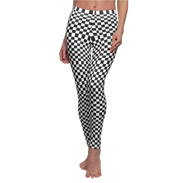 Women's Cut & Sew Casual Leggings, Psychedelic pattern Legging