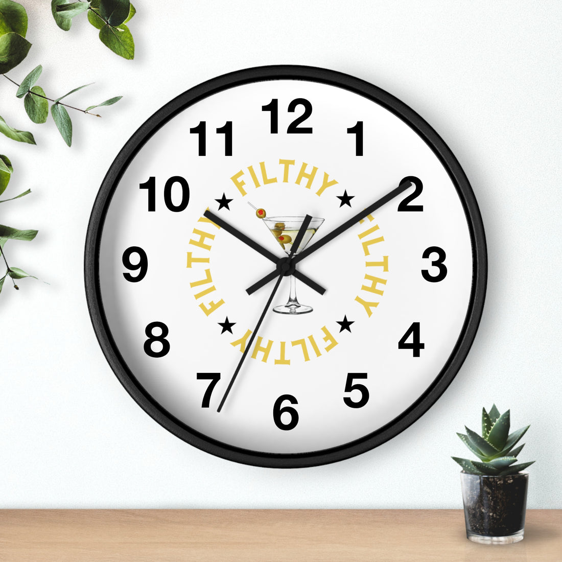 Filthy Margarita Wall Clock, Alcohol theme clock