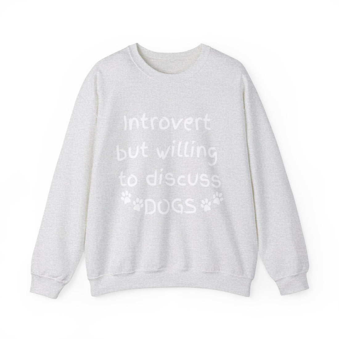 ( UK & EU Region )Unisex Heavy Blend Crewneck Sweatshirt, Introvert but willing to discuss dogs, animal lover, pet lover, dog lover sweatshirt