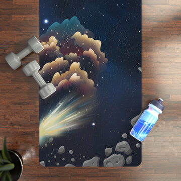 Rubber Yoga Mat, Universe Theme,