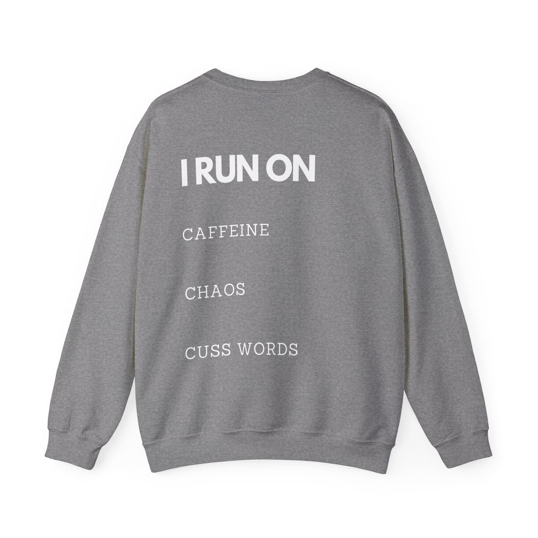 Heavy Blend Crewneck Sweatshirt , Caffeine/Chaos & Cuss Words sweatshirt, Who can relate sweatshirt