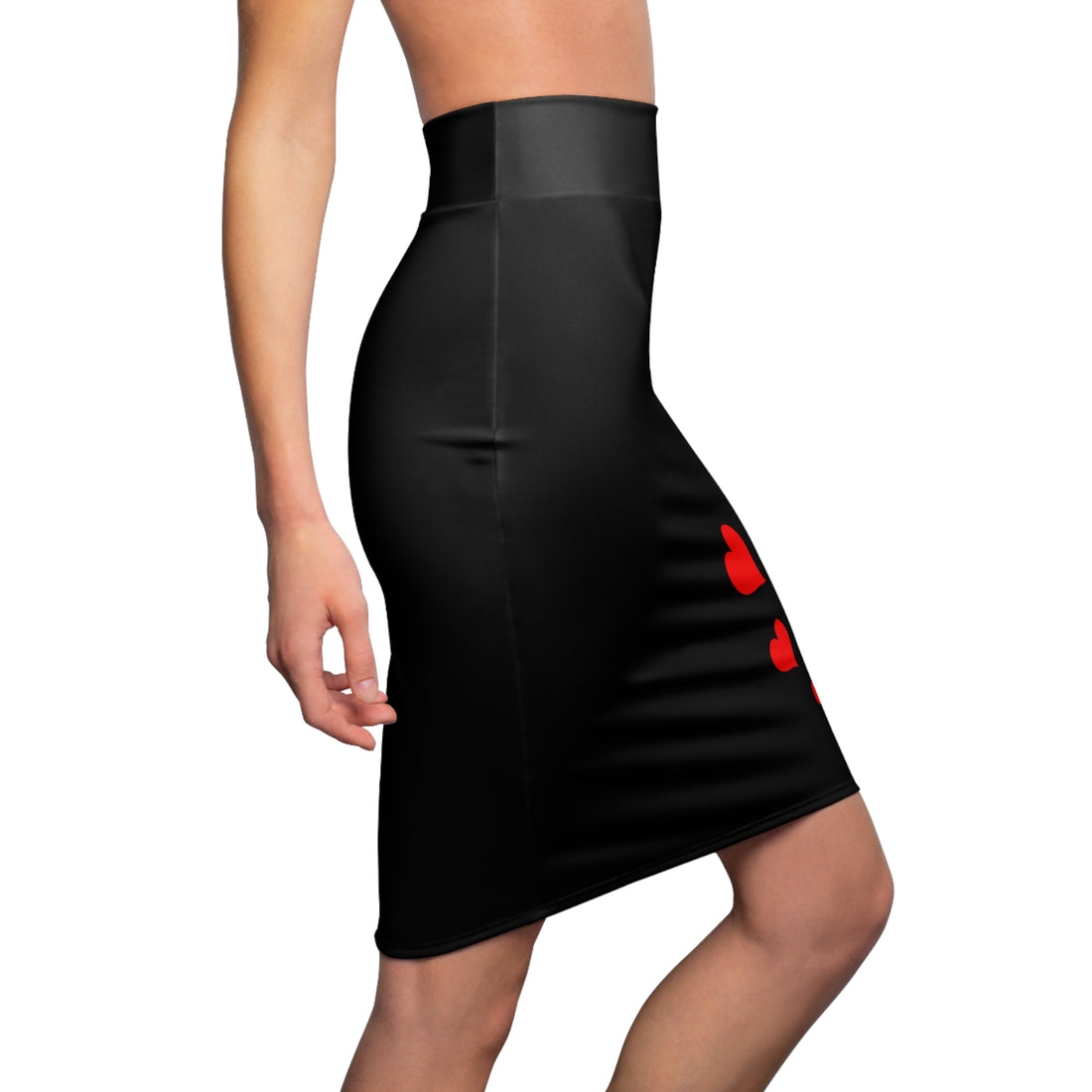 Women's Pencil Skirt, women's gift, wife gift, love theme skirt