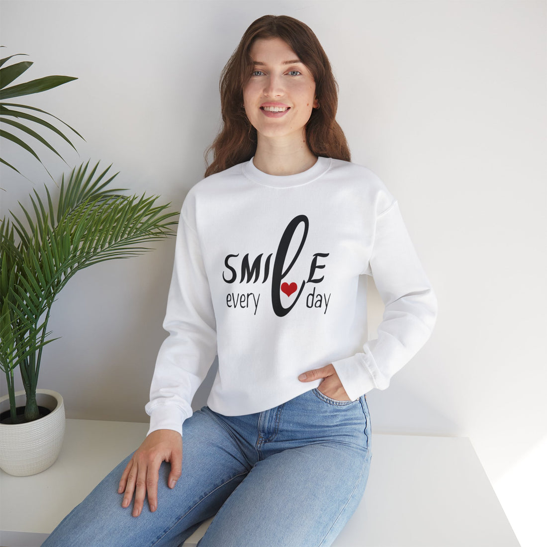 Smile Every Day Sweatshirt, Kindness Sweatshirt, Positive quote Sweatshirt, Inspirational Sweatshirt, Self Love Sweatshirt, Women's Sweatshirt