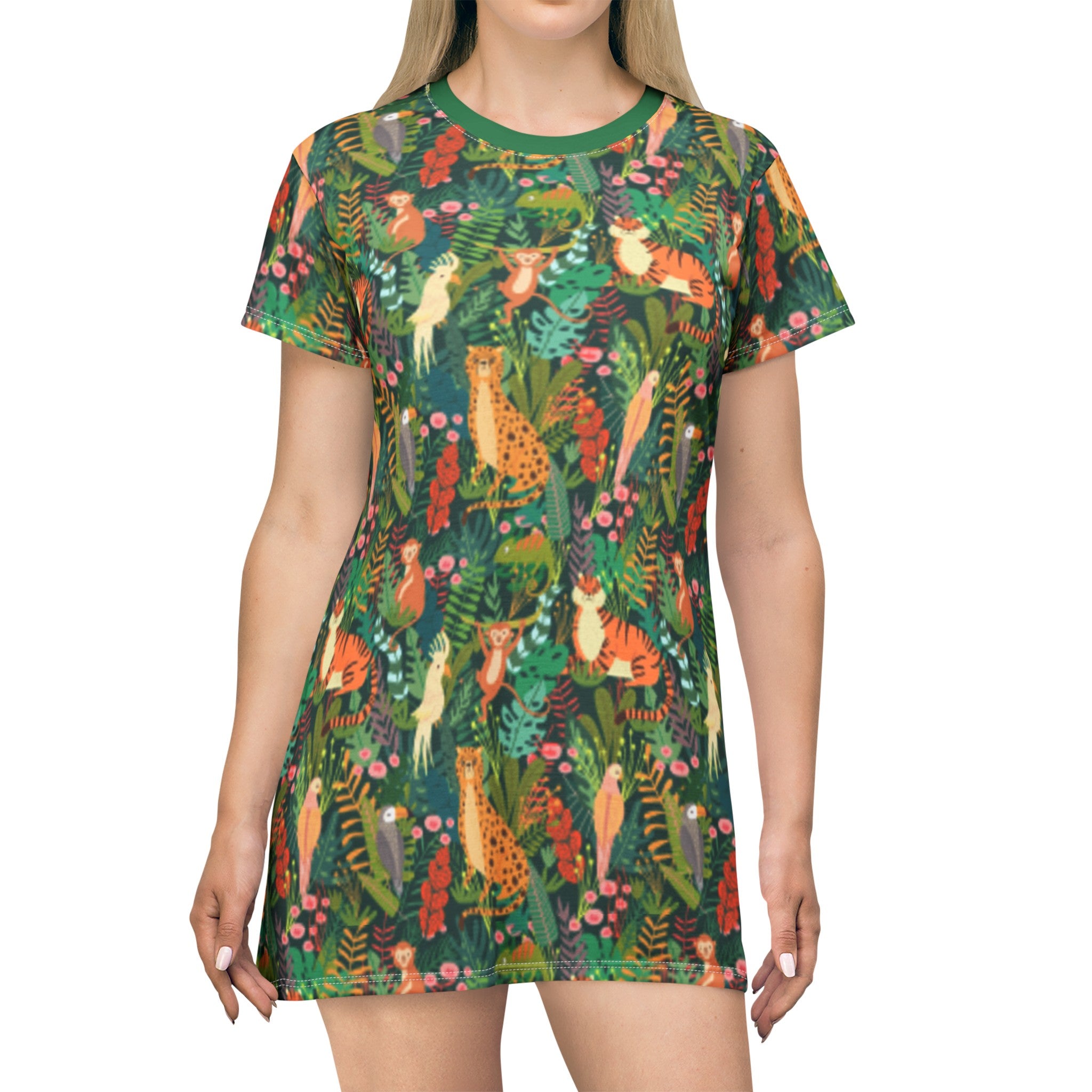 T-Shirt Dress for Women, Gree Nature Design