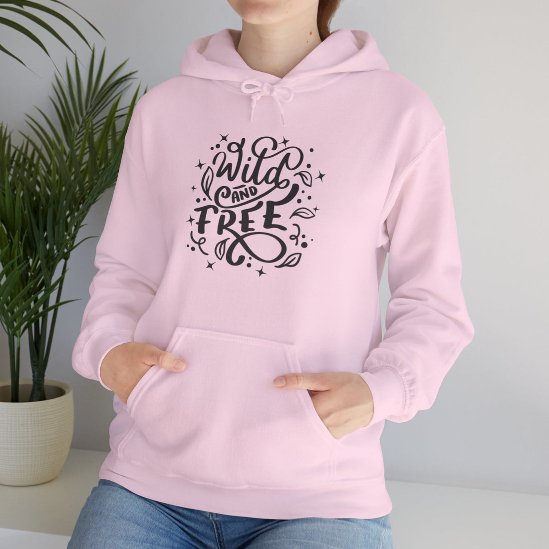 Hooded Sweatshirt, Wild & Free, Women's empowerment Hoodie, Hoodie for her