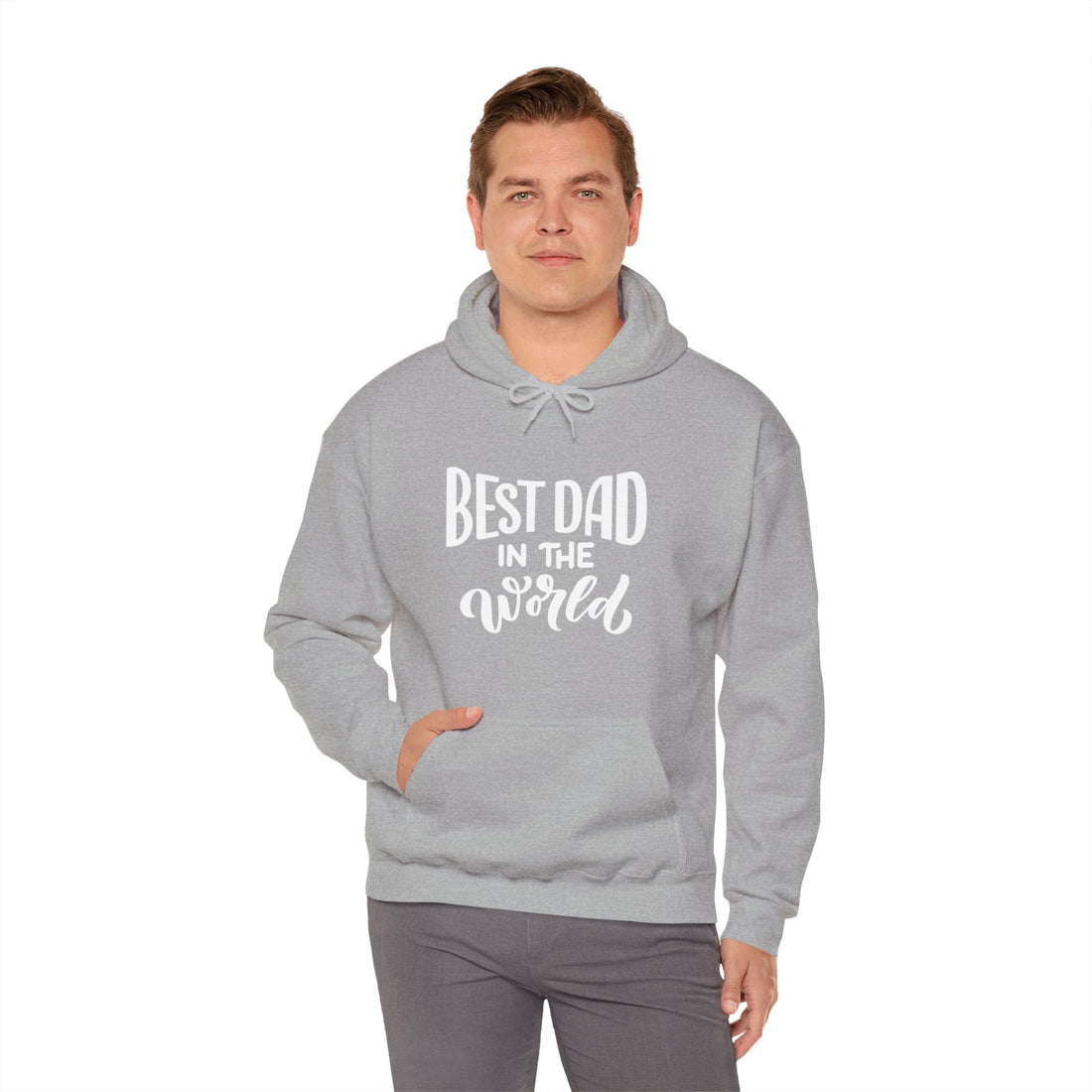 ( UK & EU Region ) Heavy Blend Hooded Sweatshirt, Best Dad In The World, Dad Hoodie, Dad Gift