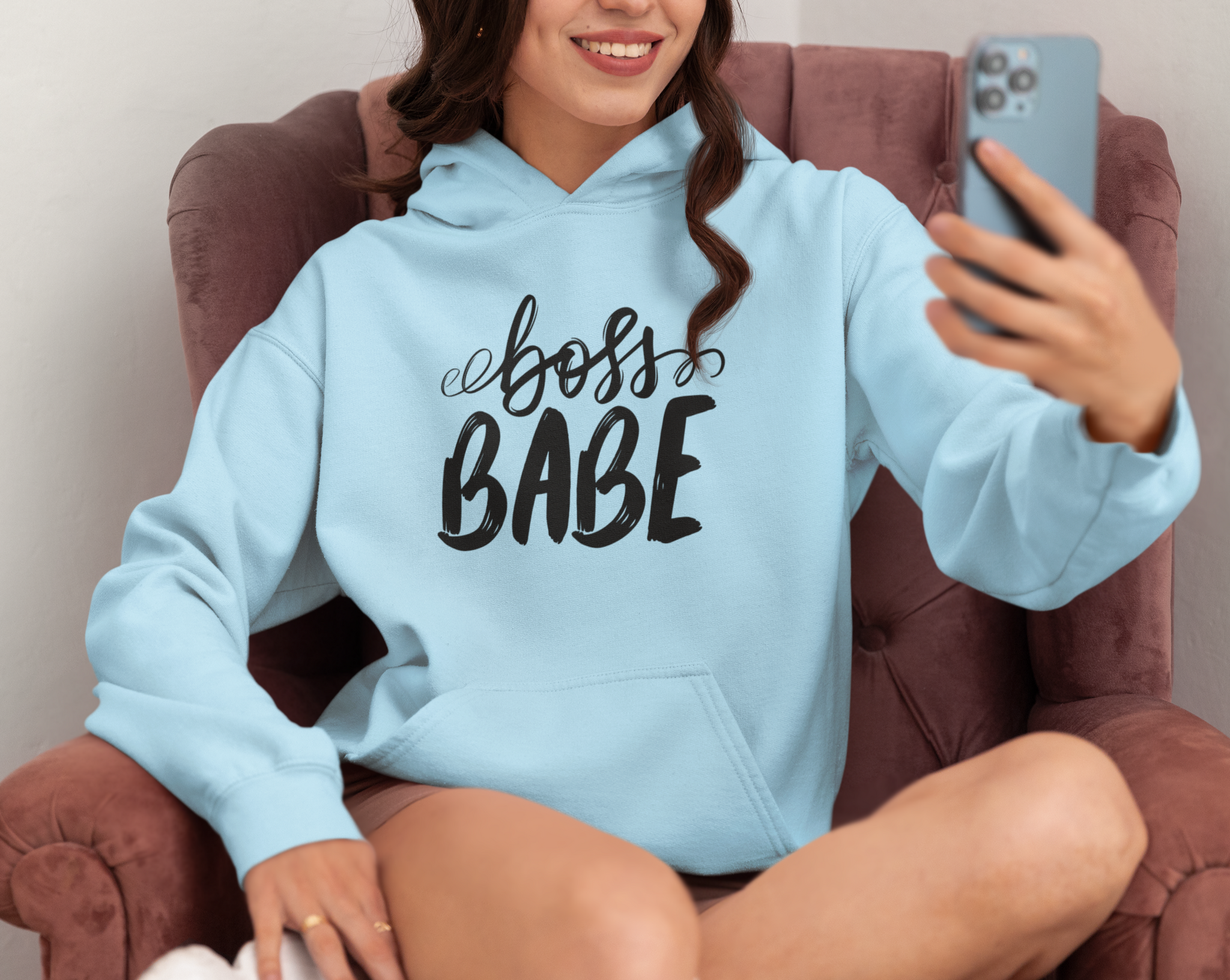 Boss Babe Hoodie, Women's Hoodie, Fierce Babe Hoodie, Motivational Hoodie