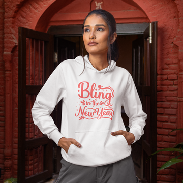 Heavy Blend Hooded Sweatshirt, Bling In The New Year, Hoodie for her