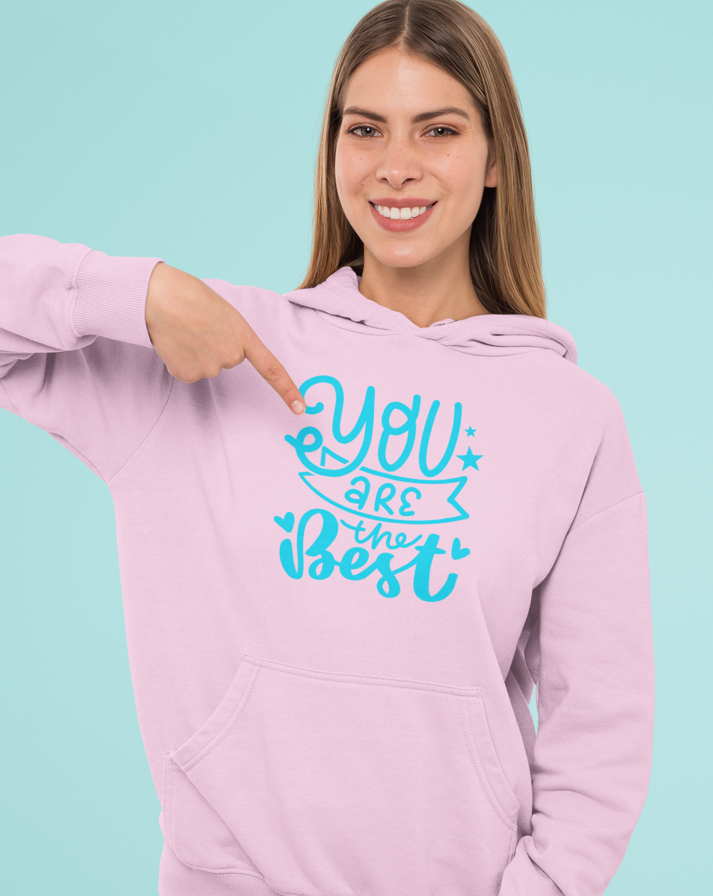 Hooded Sweatshirt, You are the best Hoodie, Motivational Hoodie, Hoodie for her