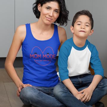 Women's Tank Top, Mom Tank Top, Mom Mode Tank Top